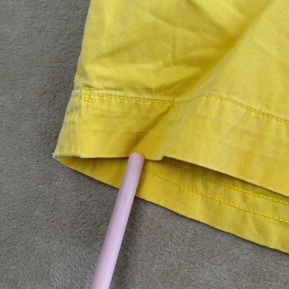 Polo Ralph Lauren Chino Shorts Mens 36 Yellow Pockets Drawstring 10" Classic - Picture 9 of 16